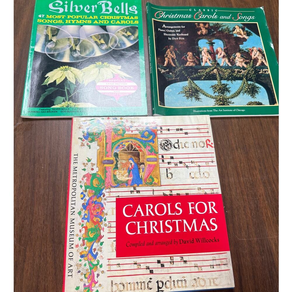 Christmas Sheet Music Carols Silver Bells David Willcocks Piano Guitar Lot 3